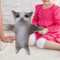 AKKUN Gato De Peluche Interactivo Con Sonido Juguete Para Niños Gato De Peluche Lindo Y Divertido Seguro Para Edades 3-12 Años Relleno De Algodón PP - details 4