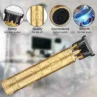 Máquina De Corte De Pelo Eléctrica Vintage T9 Afeitadora Profesional Para Hombres Recargable Barber Trimmer Para Hombres Con Diseño De Buda Dragón - details 3