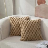 Funda De Cojín De Peluche Suave 3D Con Patrón De Tortuga Y Malla De Piña En Color Crema Para Decoración De Sala De Estar Y Dormitorio - details 4