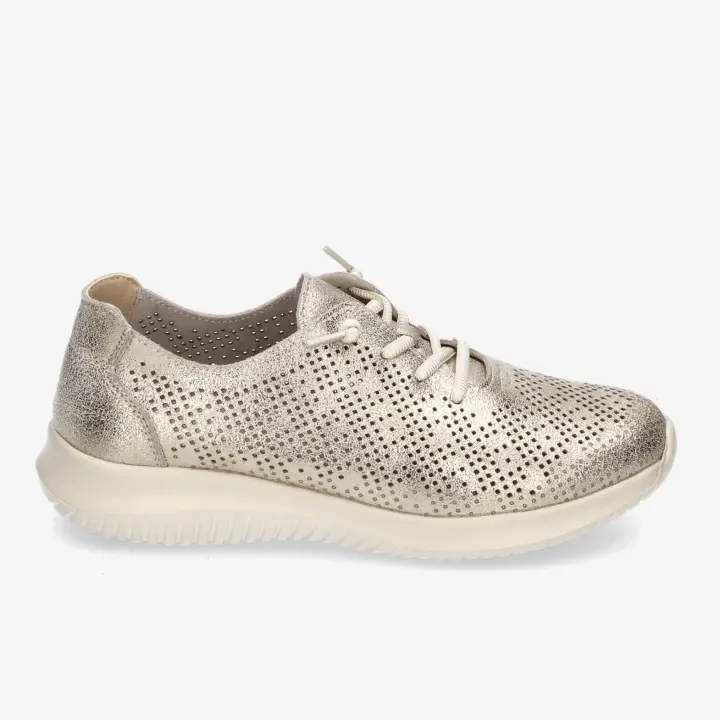 KHLOE MARÍN Deportivo Khloe Marín Piel Troquelado | Cordones Elásticos | Memory FOAM - Moda y Confort - 1
