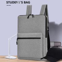 Mochila Ultrafina Para Laptop 14" 15.6" Hombre Mujer Estilo Casual Impermeable Bolsa De Trabajo Multifuncional Color Gris/Black - details 0