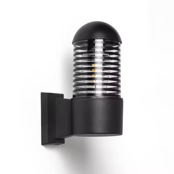 Ledkia Lámpara de Pared Exterior Aluminio Malmo Negro - 1