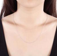 Cadena De Plata 925 Para Hombres Y Mujeres En Lote De 5 Piezas Joyería DIY Clásica De 1mm Longitud 16 18 20 22 24 Pulgadas - details 3