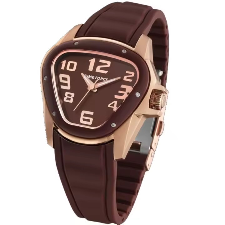 Time Force Tf3125l14  Reloj Para Para Mujer Color Marron - 1