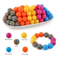 Kit De 20 Piezas De Bolas De Silicona Redondas De 15MM Para Fabricación De Joyería DIY Correas De Llavero Pulseras Collares Accesorios - details 12