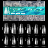 600pcs De Uñas Postizas De Acrílico Semi Mate Y Mate Full Cover Ovaladas Y De Alerón Para Dedos De Mano En Caja - details 7