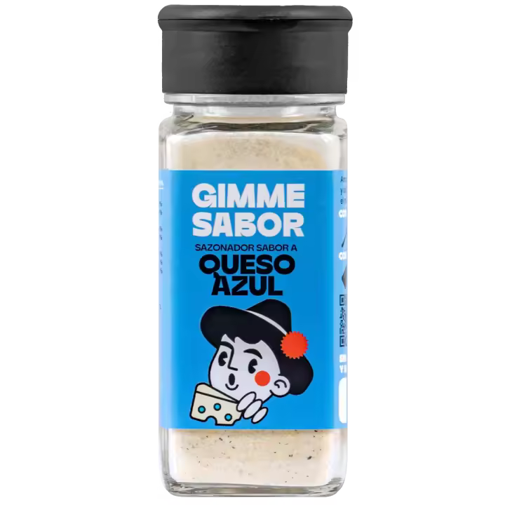 GIMME SABOR Sazonador vegetal sabor QUESO AZUL, Sin glutamato ni alérgenos - 1