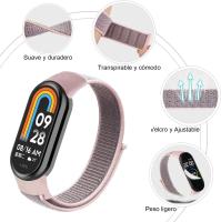 Correa De Nylon Para Xiaomi Mi Band 8 7 6 5 4 3 Pulsera Deportiva Reemplazo De Muñequera Compatible Con Smartwatch Mi Band 8 NFC Para Hombres Mujeres Niñas Y Niños - details 2