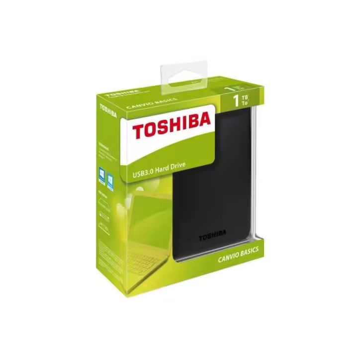 Disco Duro Externo Toshiba Canvio Basic 1TB 2.5 USB 3.0 Black HdTB310Ek3Aa - 1