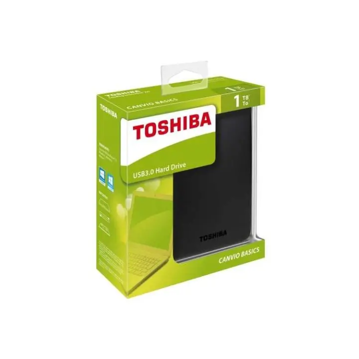 Disco Duro Externo Toshiba Canvio Basic 1TB 2.5 USB 3.0 Black HdTB310Ek3Aa - 1