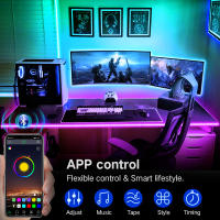 Tira De Luces LED USB 16LED/Metro Luz RGB Bluetooth Flexible Para TV Luz De Lampara 5V Diode 5V Tape Para Habitación APP De Teléfono 1-30m - details 4