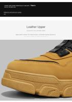 Zapatos De Motocicleta Estilo Británico Casual Para Hombre Zapatos De Moda Al Aire Libre Material Superior PU Tacón Bajo - details 3