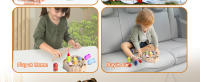 Juego De Pesca Magnético De Madera Para Niños Juguetes Inteligentes Montessori De Desarrollo Motor Fine Y Juego De Rol Tema Animales Y Naturaleza Regalo Para Niños Y Niñas - details 4