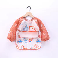 Bib De Bebé Largo Con Manchas De Dibujos Animados Protección Para Comer Y Vomitar Antipolvo Impermeable Con Bata De Mano Para Niños Y Niñas De 0 a 36 Meses - details 2
