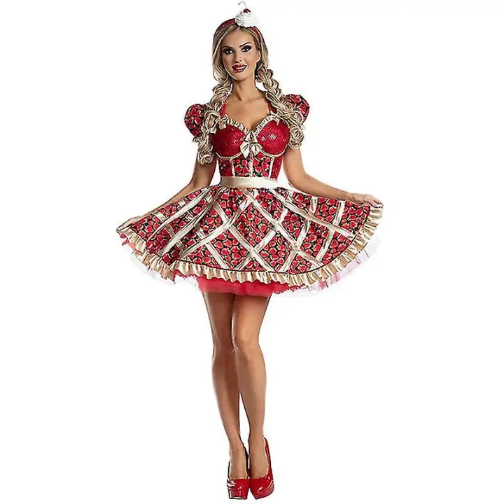 Vestido Lolita dulce para mujer, traje de cosplay, uniforme de princesa gótica - 1