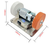 Máquina De Pulido Eléctrico Pequeña Doble 100W Con Disco De Pulido Y Motor De Mesa Para Artefactos 110V/220V Para DIY En Casa - details 4