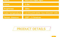 Lámpara Nocturna LED Con Sensor De Movimiento EU US Enchufe Para Pared Dusk to Dawn Ajustable Para Dormitorio Toilet Hallway Kitchen - details 3