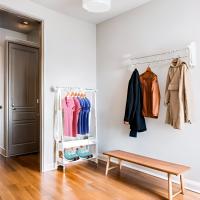 BURRO PERCHERO CON ZAPATERO  2 NIVELES PERCHERO RESISTENTE FACIL DE MONTAR - details 2