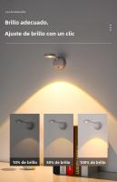 Luz Nocturna Sensor De Movimiento LED Sin Cable USB Para Cocina Dormitorio Sala De Estar Iluminación Interior Lámpara De Pared - details 5