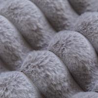 Cubierta De Sofá De Peluche Antideslizante Con Rayas Y Falsa Zorro Para Sala De Estar Cubierta Térmica Para Invierno - details 4