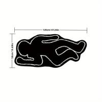 Alfombra Creativa De Forma Especial Imitación De Pashmina Para El Hogar Decorativa Para Dormitorio Y Lado Del Cama Material De Poliéster 100% - details 3