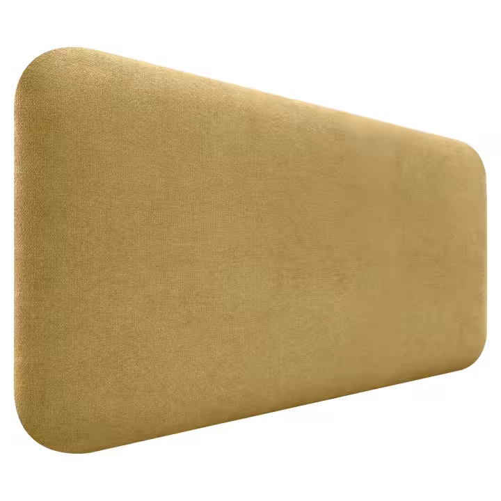 DHOME Cabecero Tapizado Liso Redondeado Tela para Pared Acústica Cabeceros Absorbentes Cabezal Cama - 1