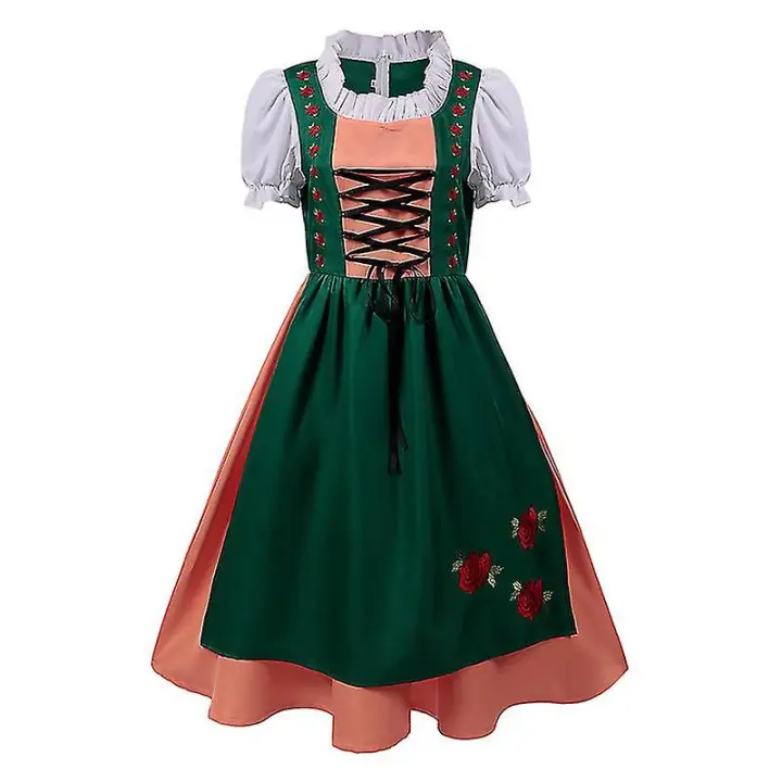 Disfraz de Maid Oktoberfest Alemán para Halloween Traje Casual de Moda para Hombres Peluca y Vestido Incluidos en el Paquete - 1
