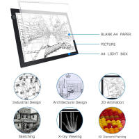 Pad De Dibujo LED Ultrafino A4 Portátil Con Cable De Alimentación USB Luz Tracer Dimmer Para Arte Y Trabajar Con Papel - details 4