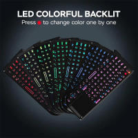 Mini Teclado Inalámbrico A8 Control Remoto 2.4G Con Retroiluminación De 7 Colores Para Android TV Box Ratón Aire Touchpad Compatible Con Portugués Arabe Ruso - details 4