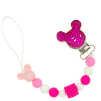 Cadena De Chupete Para Bebé Con Bolas De Silicona Y Juguetes De Mordedor Clip Para Chupete Regalo Con Diseño De Animal Divertido Tamaño 23cm Peso 24g - details 3