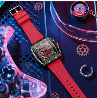 Reloj De Pulsera Curren 8442 Para Hombre Estilo Business Y Casual Cronógrafo De 6 Manos Reloj De Cuarzo Lujo Y Moda Resistente Al Agua Material De Correa Silicona Y Caja De Aleación Dial De Cristal De Zafiro - details 13