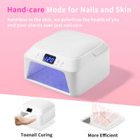 Lámpara UV Para Uñas 71 LEDs Con Espacio Amplio Secador De Uñas Con Almohadilla Para Manos Sensor Inteligente 72 W Profesional Para Manicura Y Pedicura - details 2