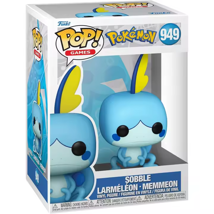 Funko Pop! 949 Games: Pokemon - Sobble - Figura de Vinilo Coleccionable - Idea de Regalo- Mercancia Oficial - Juguetes para Niños y Adultos - Video Games Fans - Muñeco para Coleccionistas y Exposición - 1