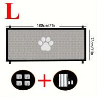 Set De Vallas Para Perros Portátil Plegable Y Transpirable Seguridad De Red Aislada Para Puertas Y Escaleras Fences Para Mascotas - details 11