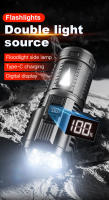 Linterna LED Multifuncional COB Con Iluminación Lateral Para Camping Recargable Por USB Pantalla Inteligente Y Luz De Emergencia - details 0