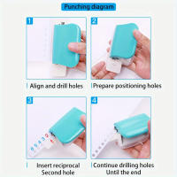Fresadora De Agujeros Para Libros DIY 6 Huecos Suministros De Encuadernación De Cuaderno Y Diario Para La Oficina - details 4