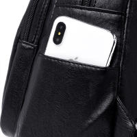 Mochila Vintage de cuero suave para mujer, bolso de hombro femenino, bolso de viaje informal, mochila escolar, 5 colores - details 15