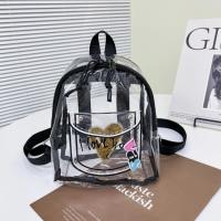 Mochila Grande De Transparencia En Gel Para Moda Bolsa De Compras Estilo Juego Material Principal No Tejido Línea De Color - details 0