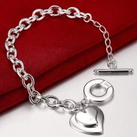 Pulseras de corazón de plata de ley 925 para mujer, joyería de lujo, recuerdo de boda, artículos de Navidad, joyería - details 1