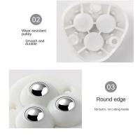 4Pcs Autocolantes Silenciador De Ruedas Universal 3 Bolas Giración De 360° Ruedas De Acero Inoxidable 360° Rotación Pulley Para Muebles - details 6