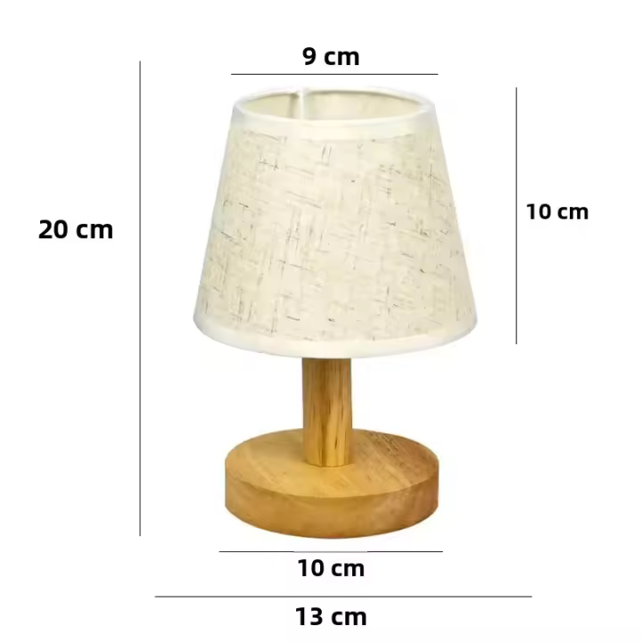 Lámpara De Mesa LED Estilo Japonés Retro Iluminación Interior Para Dormitorio Y Sala De Estar Luz De Noche Decorativa Para Escritorio Incluye Bombilla Fuente De Alimentación AC 90-260V - 1