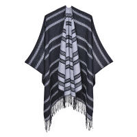 2023 Otoño e Invierno chal con borlas capa de bufanda de doble propósito de Cachemira de imitación gruesa de moda - details 8