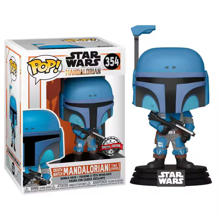Figura Funko Pop Star Wars: Mandalorian Flashback Blue-Figura de Vinilo Coleccionable - Idea de Regalo- Mercancia Oficial - Juguetes para Niños y Adultos - Movies Fans - Muñeco para Coleccionistas y Exposición - 1