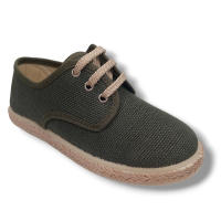 Vulpeques Zapatilla Lino 1017-LC Niño VERDE Zapatillas calzado niños Summer ROYALE CORDONETS - details 1