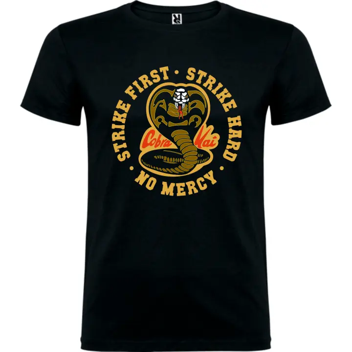 Camiseta Cobra Kai Black. Camiseta de manga corta DrMug. - 1