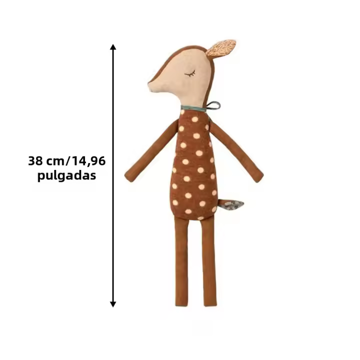 Juguete De Peluche Bambi Para Bebés Decoración De Habitación Infantil Juguete De Soothing Para Cumpleaños Regalo Educativo Para Niños Y Niñas De 0 a 12 Años - 1