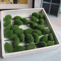 30PCS Bolas De Moqueta Artificial Piedra Falsa Planta Simulación Para Decoración De Tienda Hotel Oficina Muralla De Plantas - details 7