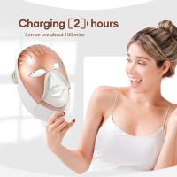 Máquina De Belleza Facial Y Cuello Sin Cable Con 7 Colores De Foton Máscara De Cuidado De Piel LED Rejuvenecimiento De La Piel Material Plástico - details 6