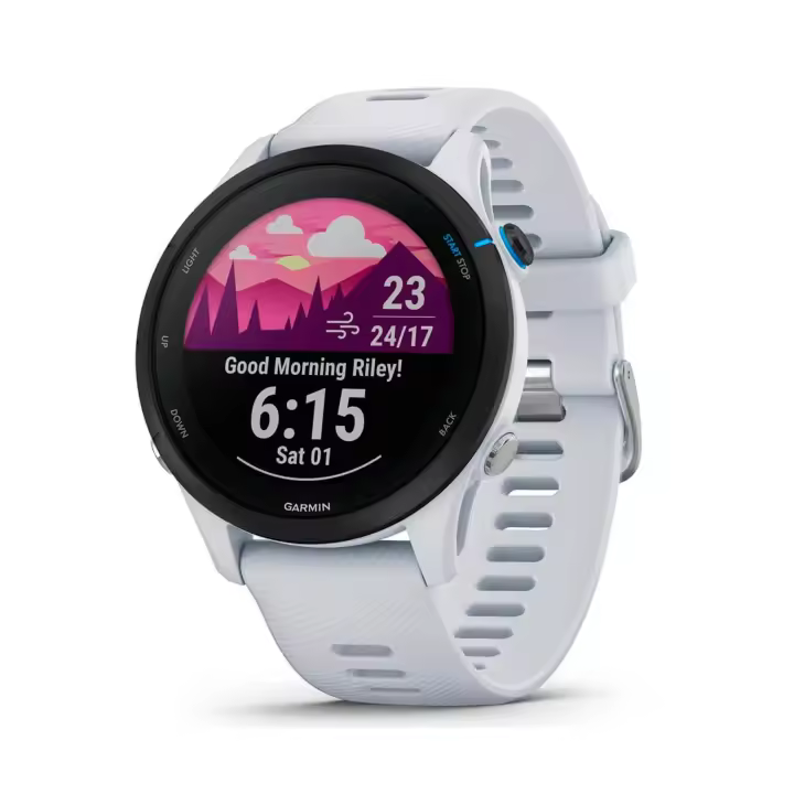 GARMIN Forerunner 255 Music White / Smartwatch 46mm - 1