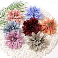 5Pcs Cabezas De Flores Artificiales Dahlias Para Decoración De Navidad Hogar Y Habitaciones Bodas Y Murallas Accesorios De Flores Falsas - details 1